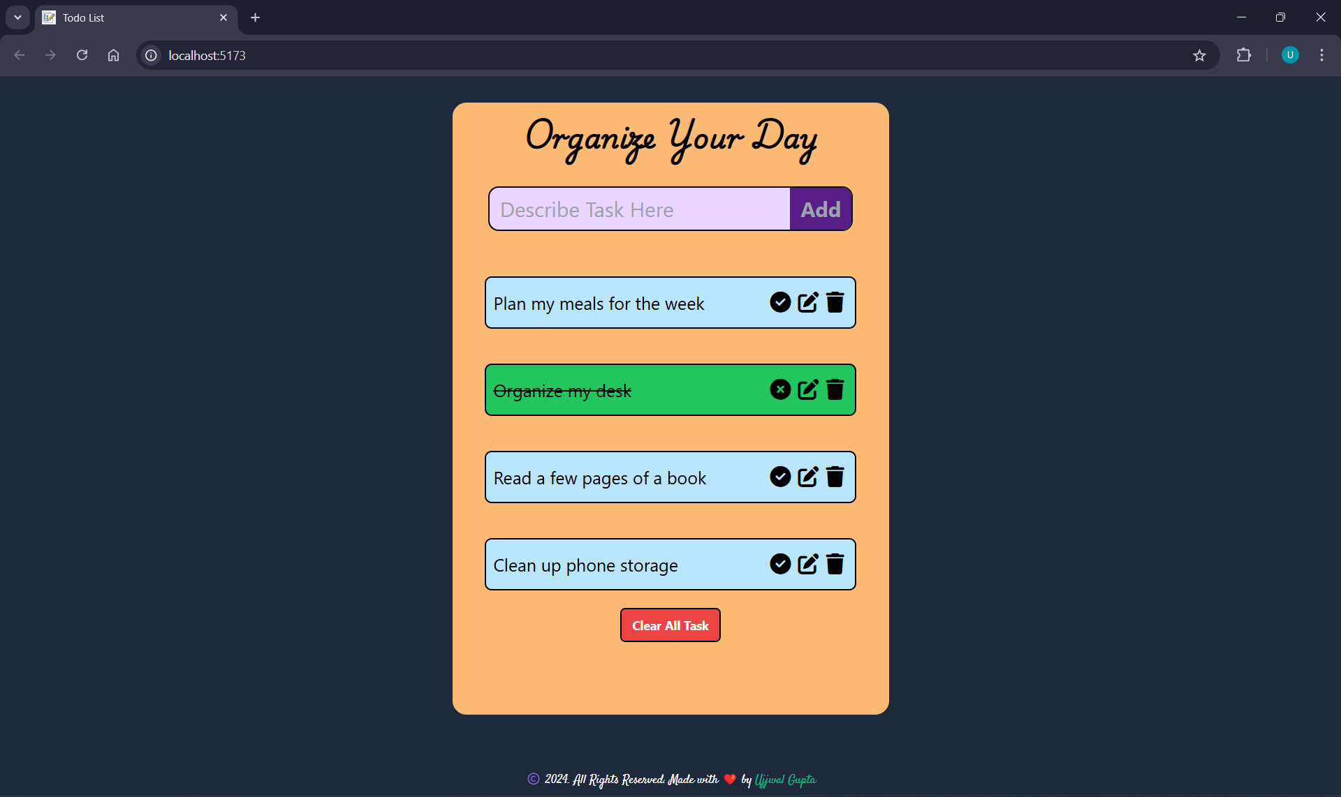 Todo Application Project